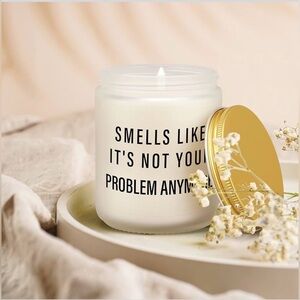 PARDIEUR Retirement Candle “Not Your Problem” Gift